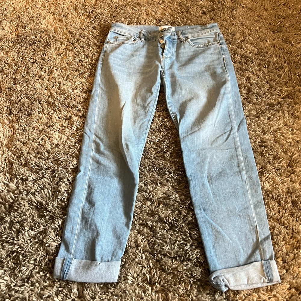Like new LOFT light wash multiple button jeans - Picture 2 of 5